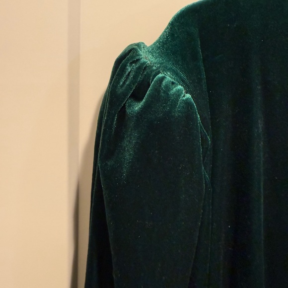 Eloquii Jumpsuit Deep Green Long Sleeve Dress - Picture 5 of 6